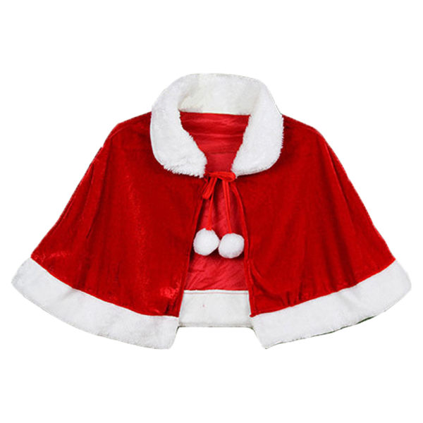 Christmas Shawl Cloak Cape Mrs Santa Claus Cape Halloween