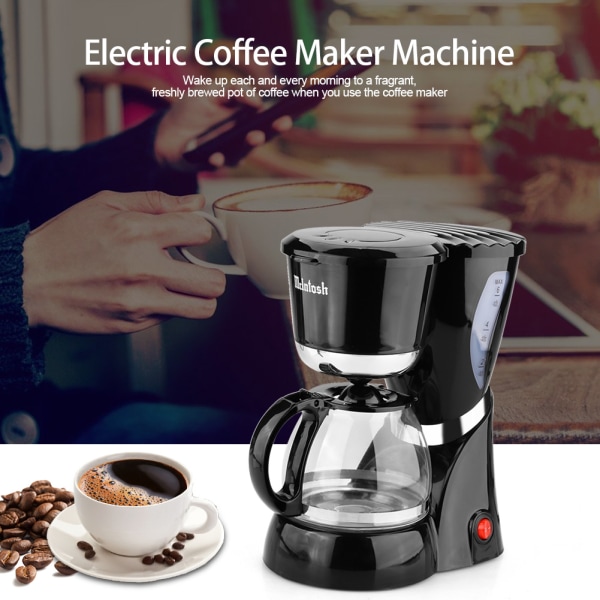 220V Elektrisk Kaffebryggare Maskin Hushåll Helt Automatisk