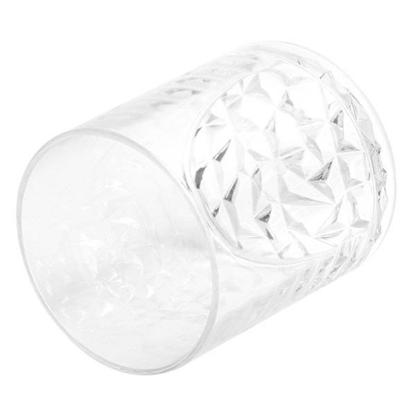 300 ml akrylvinglas med diamantformad botten för juice och mjölkte