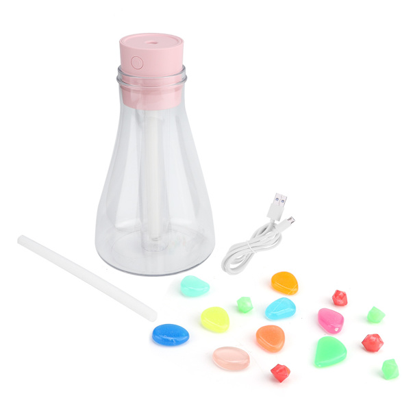 Mini LED nattlampa 500ml ljudlös hem bärbar USB löfte flaska