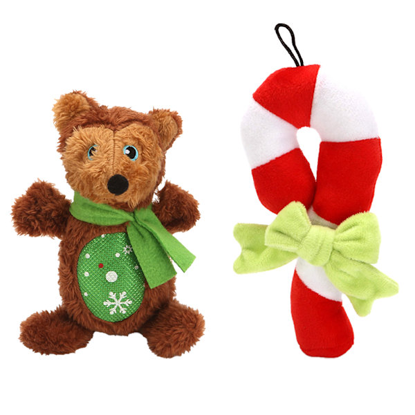 Christmas Plush Dog Toys - Stuffed Chew Toys Puppy Interactive