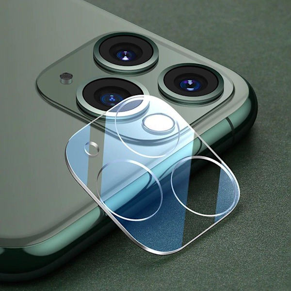 iPhone 12 Mini Heltäckande Härdat Glas Kameraskydd Skyddsglas Transparent