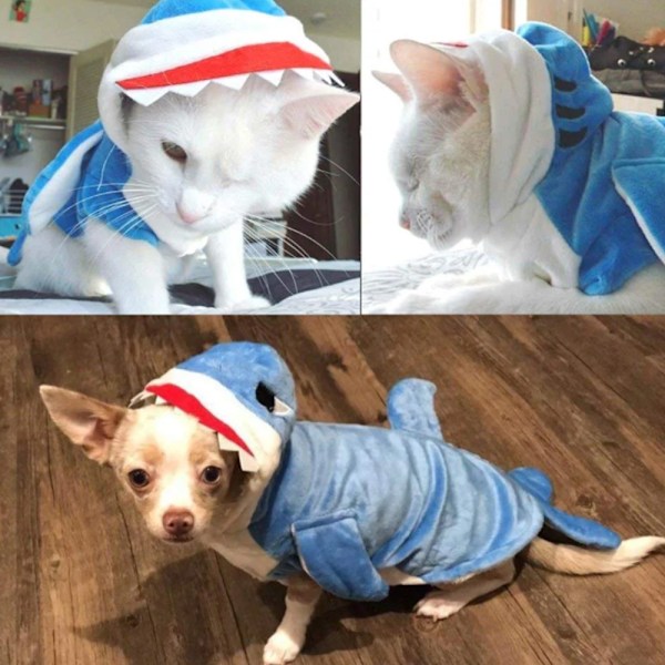 Body Shark Hundkläder Halloween Hund Höst Vinter Husdjurskläder