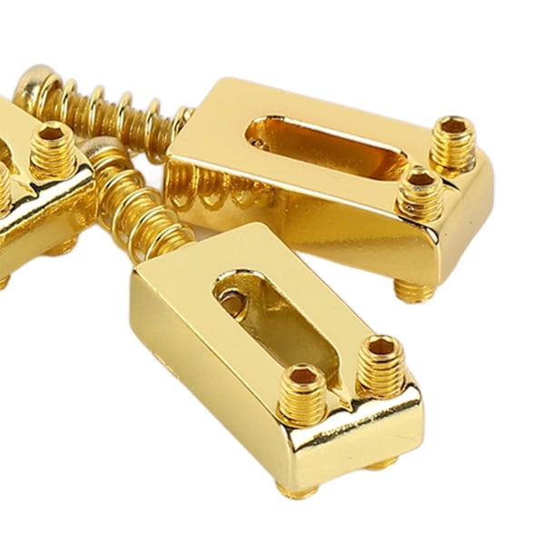 6 st Elektrisk Gitarr Stall Sadel Standard Zinklegering Gitarr Tremolo Stall Rullsadlar för Ersättning Guld
