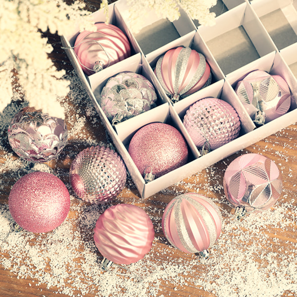 12 Pcs Christmas Ball Christmas Tree Pendant Decorations
