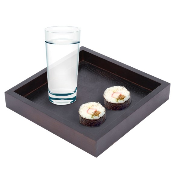 1 st träserveringsbricka sushibröd rektangulär mat teplatta