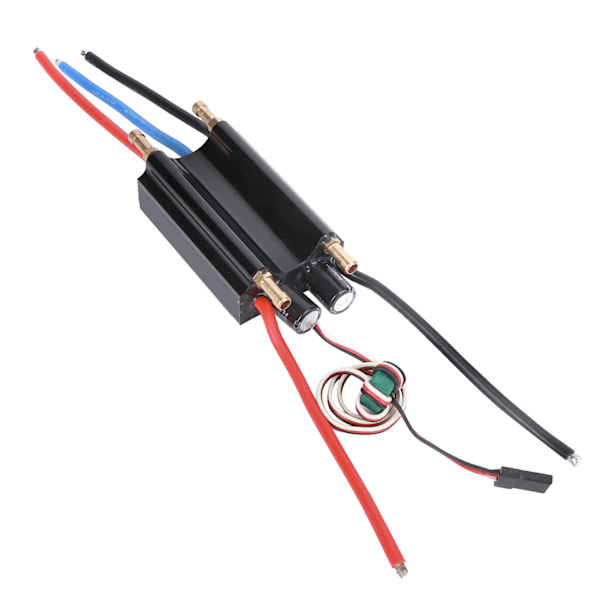 Avancerat RC-båthastighetskontrollsystem, 60A RC-båt ESC med metallskal för oöverträffad hållbarhet, nya kretsdesigner inbyggd Bec-switch Super