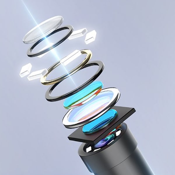 Endoskop 4,3 tum skärm 1080P HD Enkeltlins Boreskop IP67 Vattentät Kamera Avloppskamera med 8 LED-lampor 5m