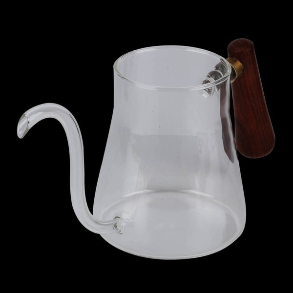Glas Gåshals Vattenkokare Te Häll Över Vattenkokare Kaffe Dropp 350ml