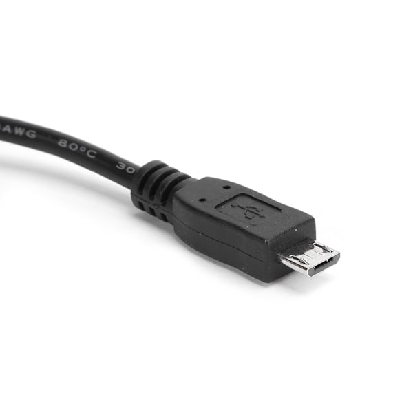 Micro USB Datakabel med Strömförsörjning Host OTG-kabel Micro USB Adapter Y Strömsplitter Svart