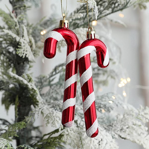 2 Plastic Christmas Tree Baubles Christmas Tree Decor Christmas