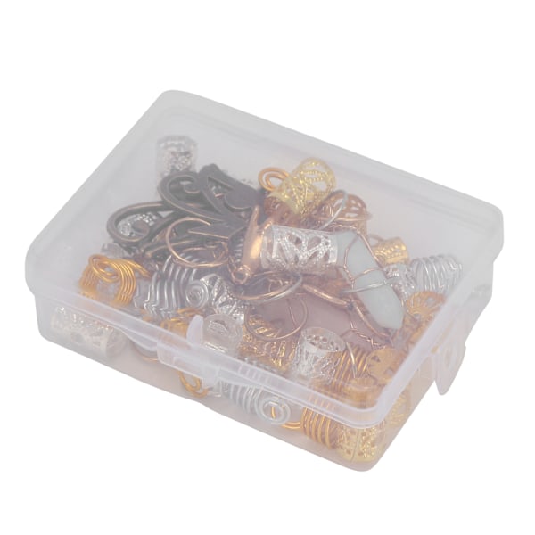 Skäggpärlor Legering Polerad Utsökt Retro Märkbara Vackra Praktiska DIY Hårpärlor för Hängen Armband Smycken