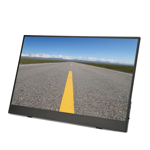 Bärbar Monitor 15 Tum 1080P IPS Typ C Liten Lätt Datorskärm för Smartphone Surfplatta Laptop 100‑240VUS