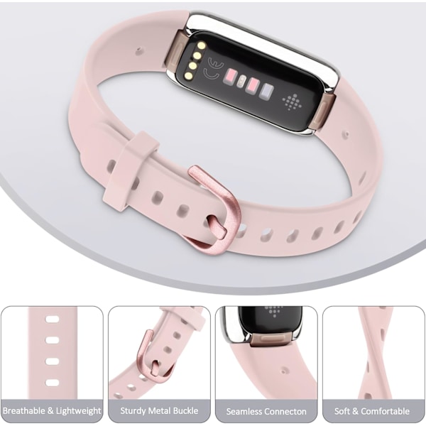 Fitbit Luxe-armband - 4-pack mjuka silikonband
