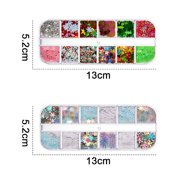 Colored Sequins Nails Art, Glitters Thin Paillette Flakes
