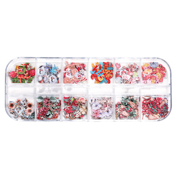 Nail Christmas Nail Art Flakes，Christmas Nail Stickers Decals