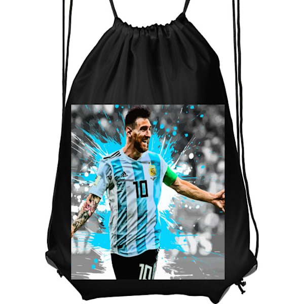Gympapåse | Lätt Träningsväska för Vuxna Lionel Messi svart Vuxen