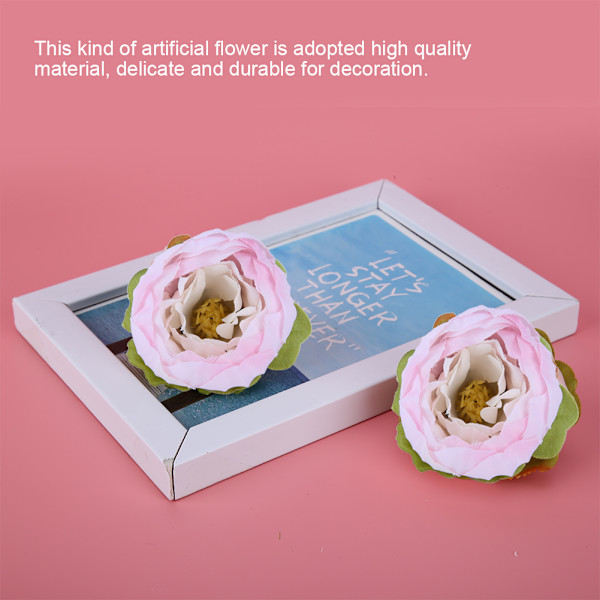 10 st konstgjorda pionblommor för DIY bröllop brud
