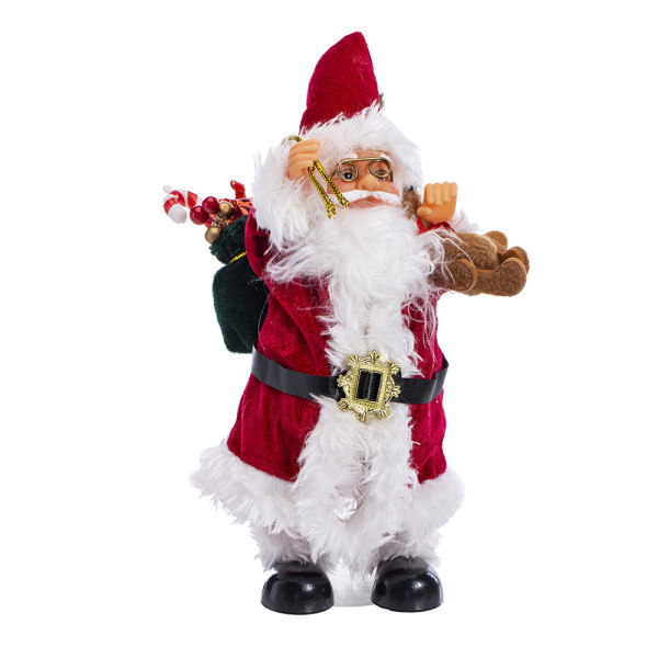 Standing swinging Santa Claus doll plush toy Christmas gift