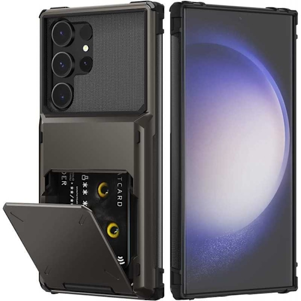 Samsung S24 Ultra Stöttåligt Skal med Kortfack Void