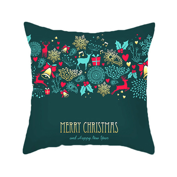 Christmas Pillowcase Farmhouse Green Winter Decorations for Home