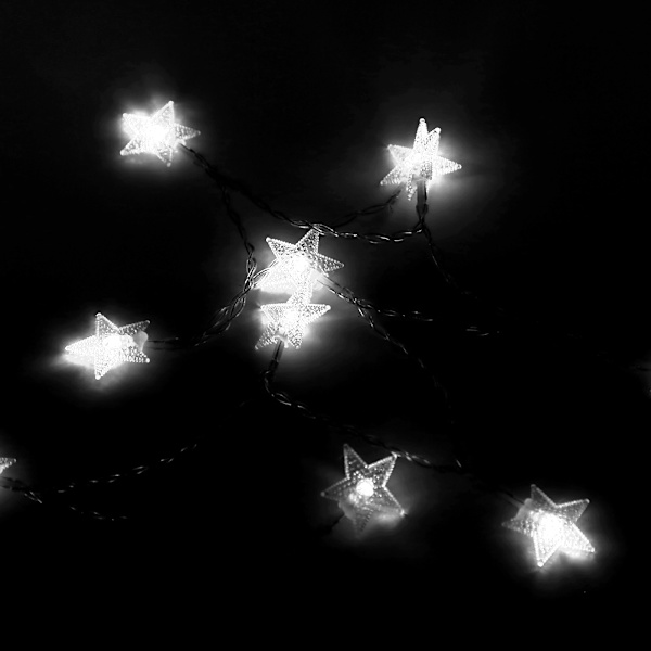 5m 40 LED stjärnformad ljusslinga för sovrum gräsmatta landskap