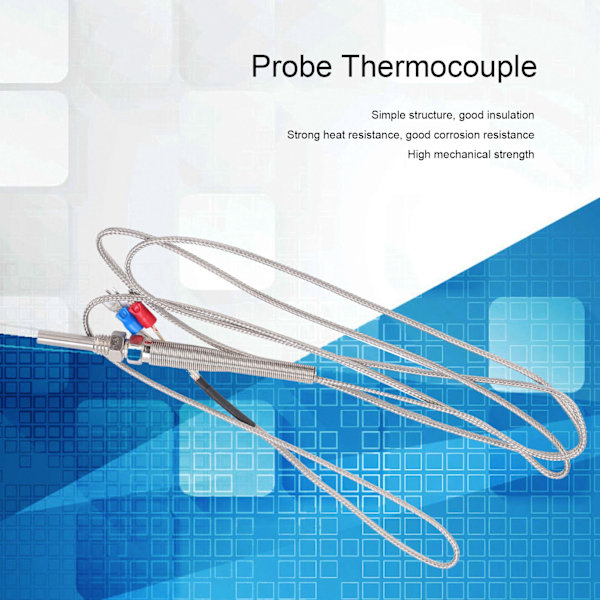 Sondtermometer K-typ Temperaturregulator Sensor M8 Gänga för Kemisk Industri 5x30mm