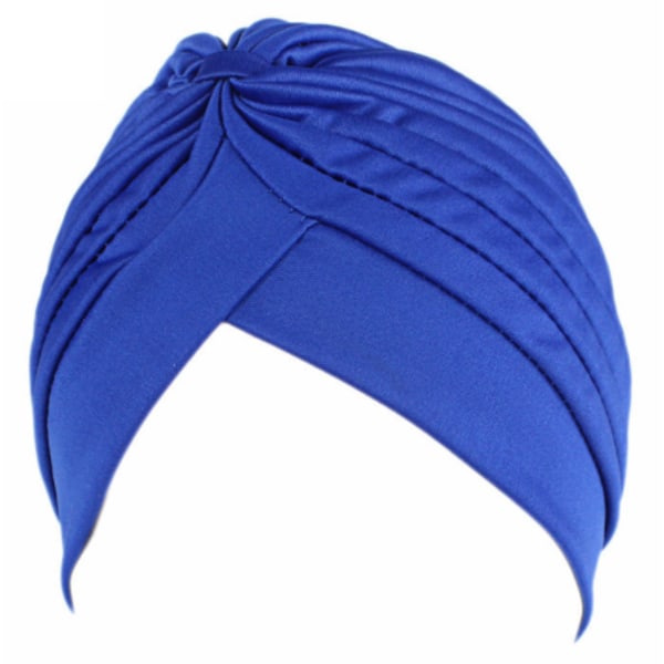 Kvinnors plisserad turbanknut Twist Cap Huvudband Headwrap Hijab