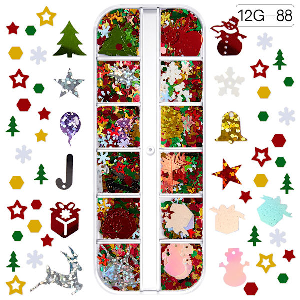 Colored Sequins Nails Art, Glitters Thin Paillette Flakes