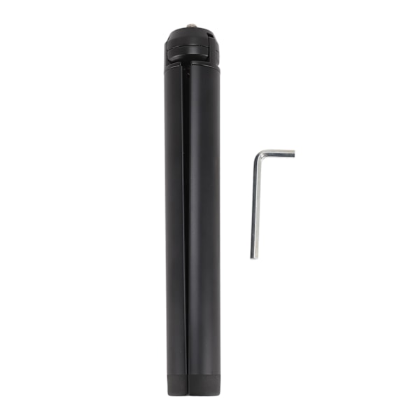 Action Camera Tripod Selfie Stick Aluminium Hopfällbart Kamera Bordsstativ Vlog Tripod med 1/4 Tums Skruv för OSMO POCKET 3 för Insta360 ONE