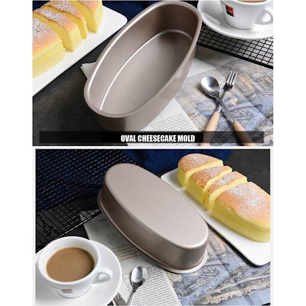 Oval Nonstick Bakplåt Brödform Ostkaka Form