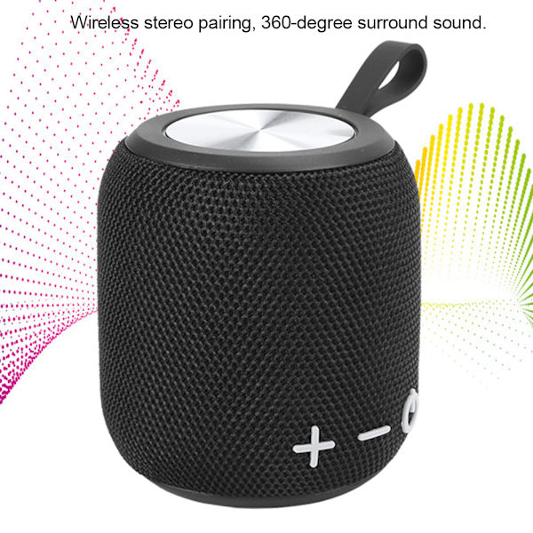 Mini Trådlös Bluetooth Högtalare Vattentät Portabel Ljudhögtalare Bluetooth 5.0 Svart
