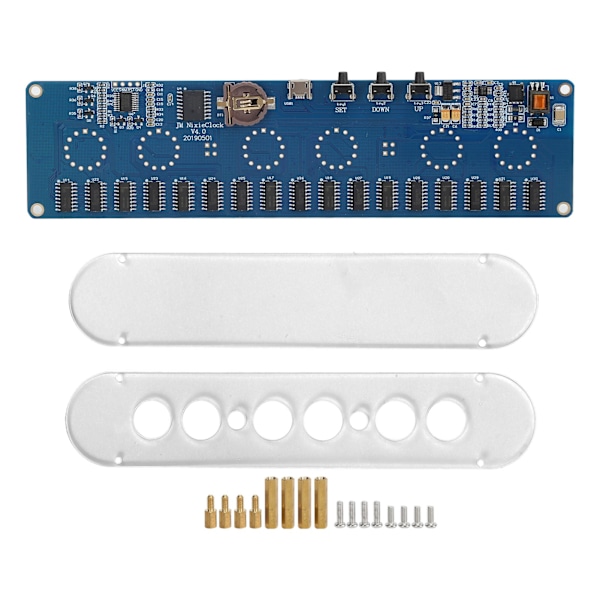 STM8S005 DC Kontrollkretskort LED-Klocka Gåva IN14 Digitalt Rör PCBA RGB Chip USB med Akrylskal
