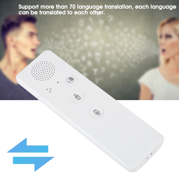 Bärbar Mini Trådlös Smart Röstöversättare Multi Språk Realtids Bluetooth Översättare