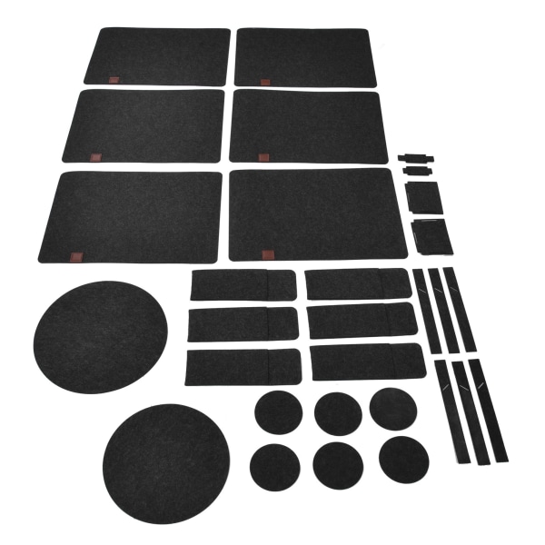 27 st filtunderlägg Anti Scratch Isolerad Anti Slip Filtbord