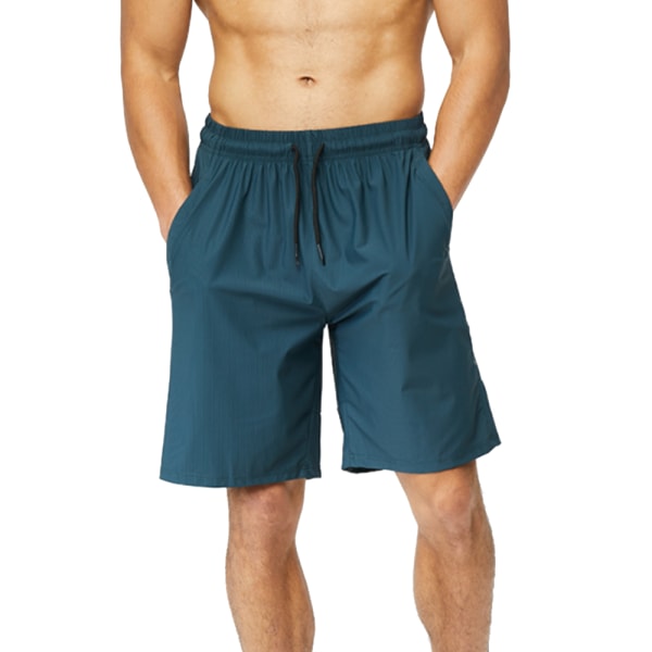 Blue Quick Dry Sports Shorts Ice Silk Andningsshorts