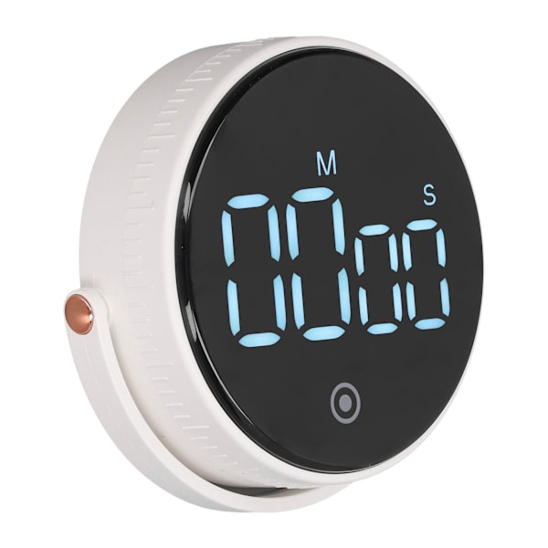 Digital Köktimer Magnetisk Stor LED-Skärm Barn Klassrum Nedräkning Justerbar Volym för Matlagning Fitness Vit