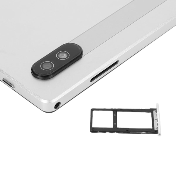 2 i 1 Tablet 10,1 Tum för Android 12 med Tangentbord 8-Kärnig CPU 8GB 256GB 5G WIFI Stöder Snabbladdning Tablet 100‑240V Vit EU-Kontakt