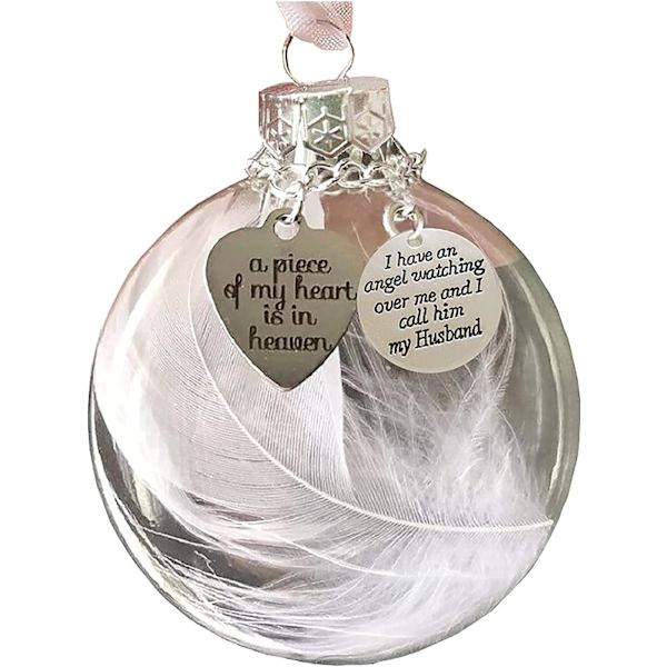 Christmas Ornaments, Angel Feathers Ball - A Piece of My Heart