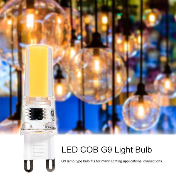5 st G9 COB2508 LED-lampor AC 220V Dimbar lampa Hög