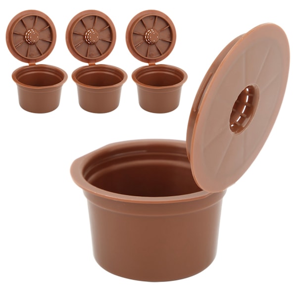 3 st återanvändbara och påfyllningsbara kaffekapselfilterkoppar