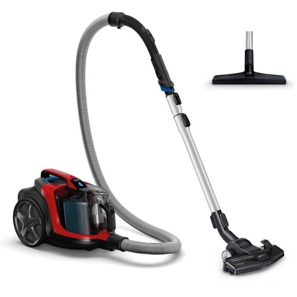 PHILIPS FC9729 / 09 PowerPro Expert väskfria dammsugare med kapsel - 650W - 76 dB - A - Röd