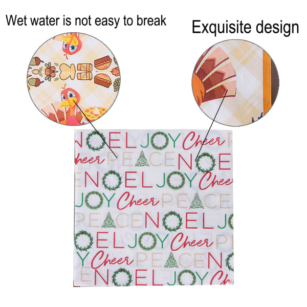 Christmas party tissues, Christmas decorations