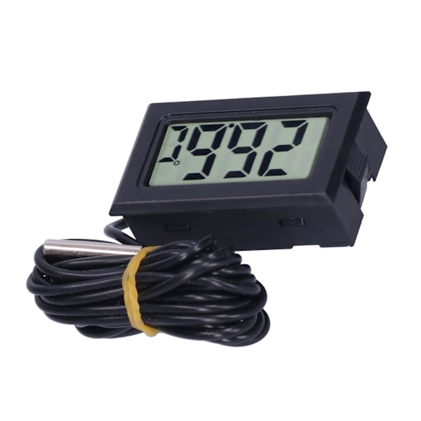 Digital Termometer Mini LCD Trådbunden Elektronisk Temperaturmätare FY13001Svart