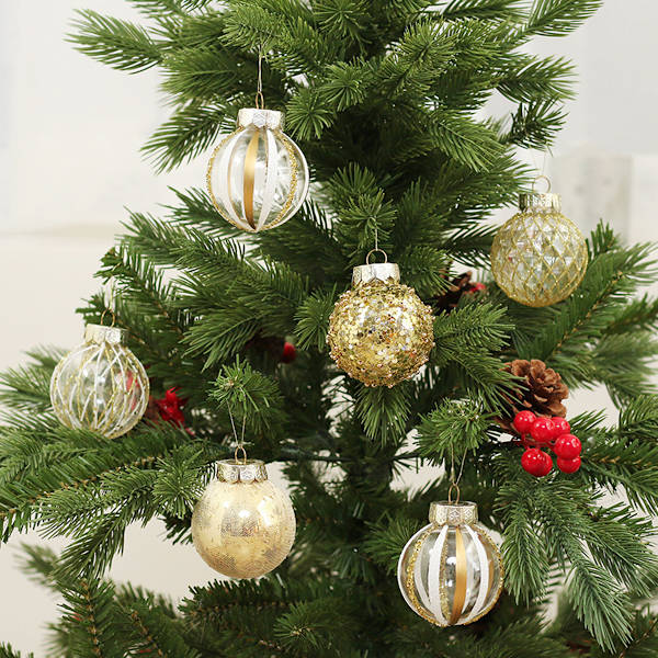 6cm Christmas Decorations, 25pcs Xmas Tree Hanging Ball Xmas