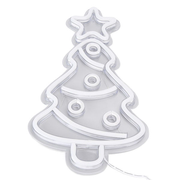 Xmas Tree Neon Light LED Neon Sign Ljus Väggdekor Konst för