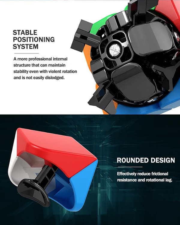 Speed Cube 2x2 3x3 Set - Moyu Meilong 2C+3C Stickerless Magic Cubes Bundle | Snabb, smidig och hållbar pusselkub