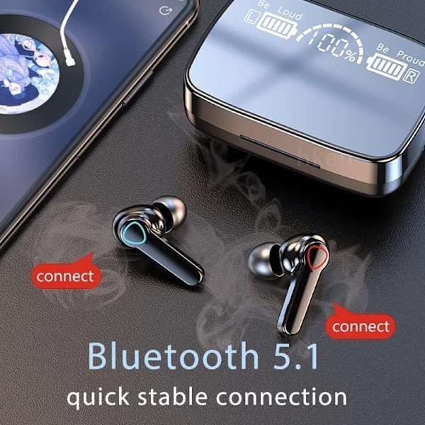 Laddare - Laddkabel Multi 3i1, USB-C, Micro-USB, iPhone - 1,2 m Svart