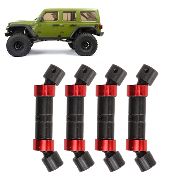 Drivaxel 65‑75mm Justerbar Stål Låg Rotation Ljud Mer Effektiv Drivlina Transmissionsaxel för 1/10 RC Bil Crawler Svart