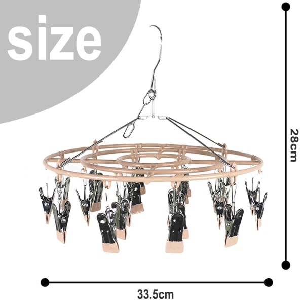 Rostfritt stål hushållsklädhängare 24 klädhängare klädhängare